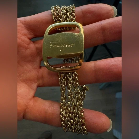 Ferragamo Gancini bracelet Full Inclusion with COA, box, Ferragamo dust cloth - Picture 11 of 15